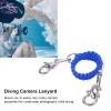 QANYEGN Diving Camera Lanyard, 360 Degree Rotation Camera Housing Carry Lanyard, Underwater Camera Housing Carry Lanyard for Dive (Royalblue) view 3