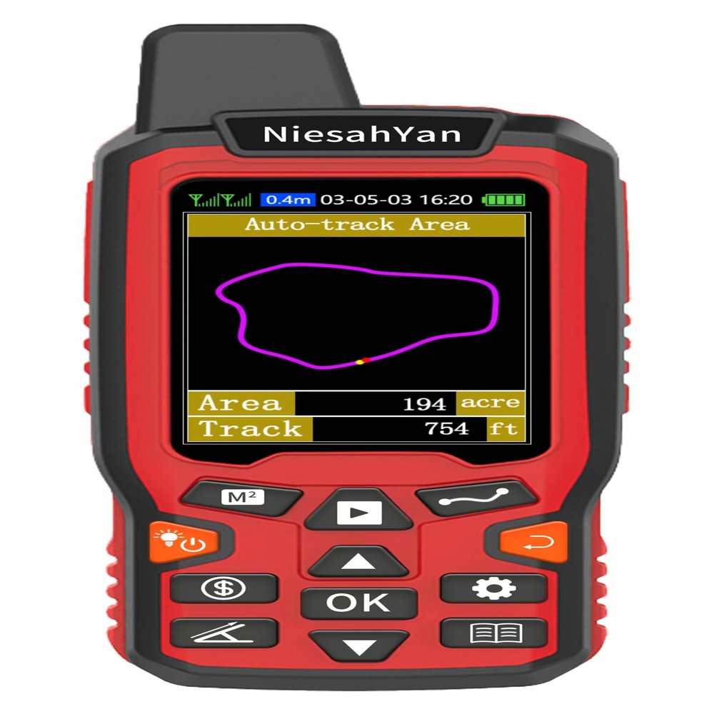 ZL180 Handheld GPS for Surveying, High Precision Rugged Land Surveying Equipment for Ranches, Garden, Farmland and Parking Area Distance Measuring