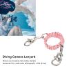 QANYEGN Diving Camera Lanyard, 360 Degree Rotation Camera Housing Carry Lanyard, Underwater Camera Housing Carry Lanyard for Dive (Pink) view 2