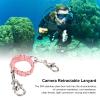 QANYEGN Diving Camera Lanyard, 360 Degree Rotation Camera Housing Carry Lanyard, Underwater Camera Housing Carry Lanyard for Dive (Pink) view 3