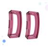 BIUDECO 2pcs TPU Watch Shell Anti-Scratch Protective Case for Inspire Hr Lightweight Shockproof Cover Dark Red Half Cover Accessory view 3