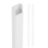 HARFINGTON 2pcs Cord Hider Wall 17inx1.2inx0.6in (LxWxH) PVC Cable Cover Self Adhesive Wire Hider Wall Mounted TV Cable Raceway for Cables Management (34in Total Length) view 1