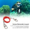 QANYEGN Diving Camera Lanyard, 360 Degree Rotation Camera Housing Carry Lanyard, Underwater Camera Housing Carry Lanyard for Dive (Red) view 3