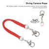 QANYEGN Diving Camera Lanyard, 360 Degree Rotation Camera Housing Carry Lanyard, Underwater Camera Housing Carry Lanyard for Dive (Red) view 4