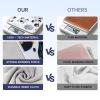 BEIYANG Camera Protective Wrap, Lens Protector Wrapper,13.8x13.8 Inch Magic Self-Adhesive Cloth for Camera/Lens/Phone/DSLR/Laptop/Accessories, Anti Scratch White Pattern Wrap Storage Pouch view 2