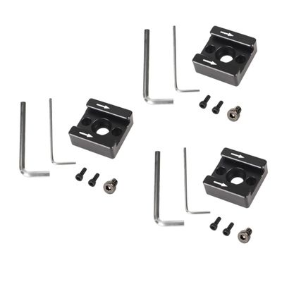 FELTECHELECTR 3sets Cold Shoe Mount Adapter for Camera Cage Bracket for Flash and Monitor Easy Hand Installation Professional Craftsmanship Stable Connection