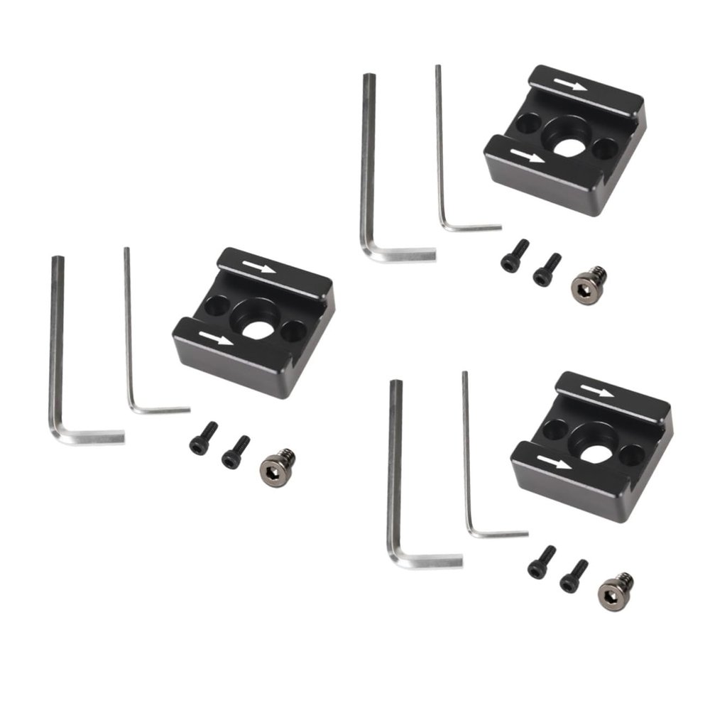 FELTECHELECTR 3sets Cold Shoe Mount Adapter for Camera Cage Bracket for Flash and Monitor Easy Hand Installation Professional Craftsmanship Stable Connection