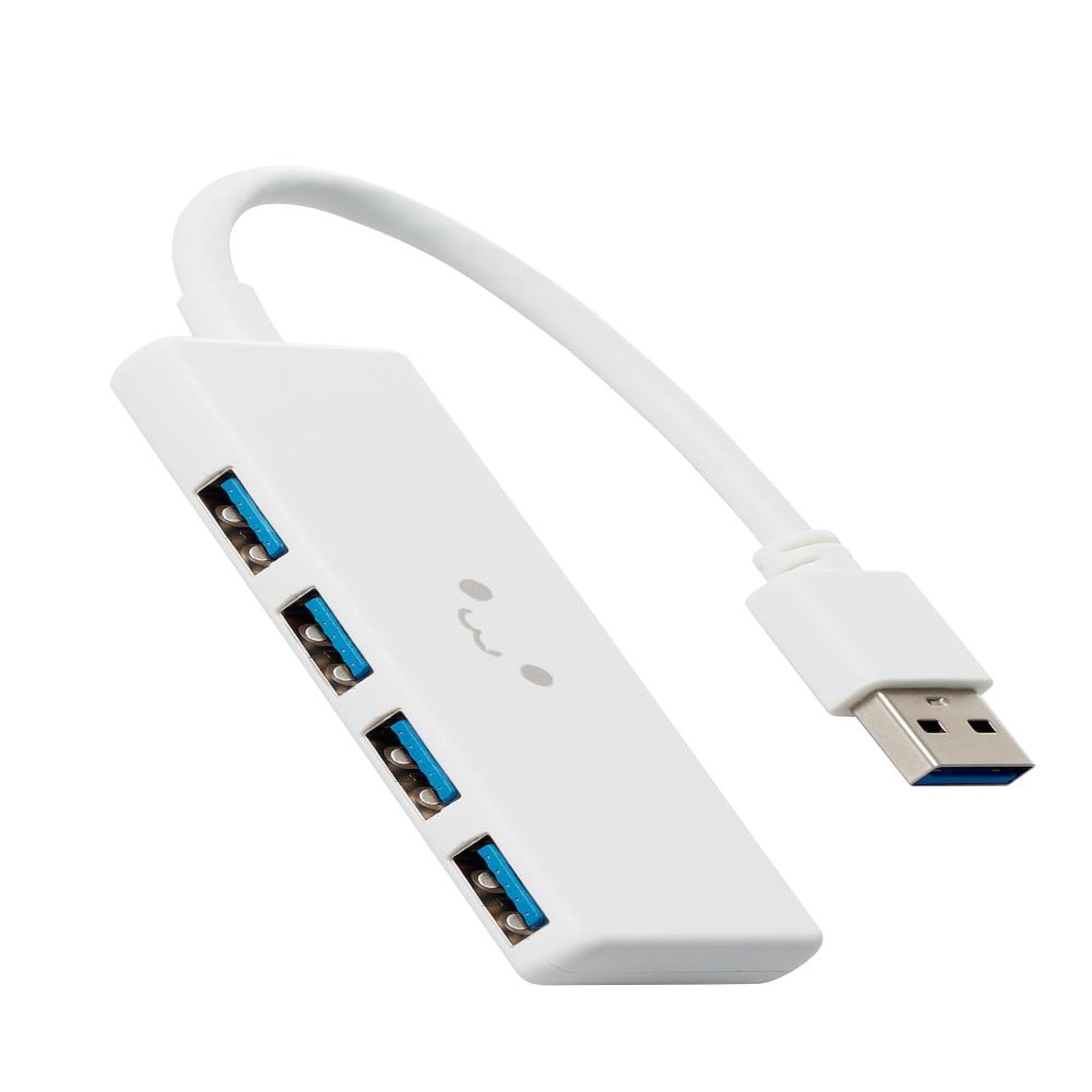 Elecom U3H-H040WF USB Hub USB 3.0 Bus Power 4 Port White (Shiro-chan)
