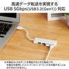 Elecom U3H-H040WF USB Hub USB 3.0 Bus Power 4 Port White (Shiro-chan) view 3