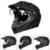ILM Off Road Motorcycle Dual Sport Helmets Full Face Dirt Bike ATV Helmet (Matte Black, XL) and Bluetooth Headset with Hi-Fi System view 3