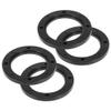 Edinstry 4pcs Car Speaker Spacer Mounting Spacer Plate Plastic 92mm ID Black Hollow Universal for 4 Inch view 1