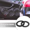 Edinstry 4pcs Car Speaker Spacer Mounting Spacer Plate Plastic 92mm ID Black Hollow Universal for 4 Inch view 2