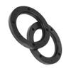 Edinstry 4pcs Car Speaker Spacer Mounting Spacer Plate Plastic 92mm ID Black Hollow Universal for 4 Inch view 4