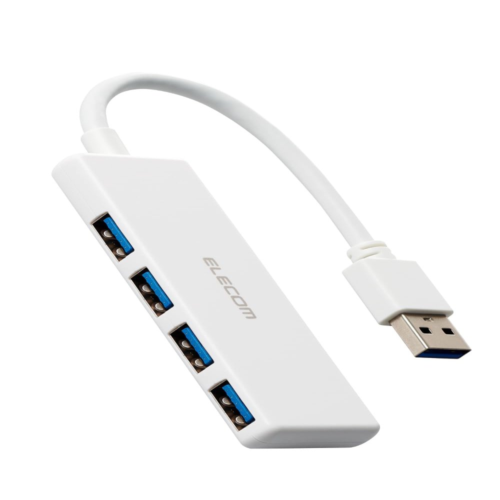 Elecom U3H-H040WH USB Hub USB 3.0 Bus Power 4-Port White