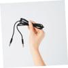 4pcs Male to Male Nylon Audio Aux Cable Durable Stereo Audio Cord for Headphones Speakers Tablets Laptops Tangle Design Compatible with Devices view 3