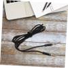 4pcs Male to Male Nylon Audio Aux Cable Durable Stereo Audio Cord for Headphones Speakers Tablets Laptops Tangle Design Compatible with Devices view 4