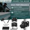 for Garmin LVS34 0 Degree Pole Mount, Zero Degree Transducer Bracket for Garmin Livescope Plus LVS34 & for LiveScope Plus System, Replaces 010-13228-03 view 3