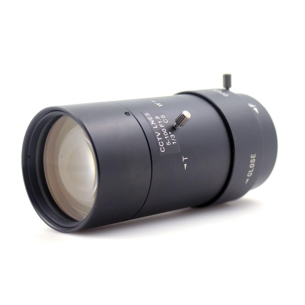 Microscope Kit 6-60mm Manual Iris Zoom CCTV Camera Lens-1/3 CS-Mount Zoom Lens 1:1.6-6- 60mm Zoom Camera Lens Microscope Lens Adapters