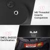 ILM Snell SA2020 Full Face Auto Car Racing Helmets Model 760 (Matte Black, L) and Bluetooth Headset with Hi-Fi System view 3
