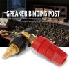 12 Pcs Speaker Binding Post, Black and Red Audio Terminal Binding Post Banana Plug Jack Socket Binding Post view 3