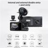 3 Channel WiFi Dash Camera for Cars 2 Inch Car DVR with Rear View Camera HD 1080P Front Inside and Rear Camera Night Vision Loop Recording Video Recorder view 2