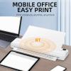 Portable Printer Multifunctional High Clear Printing Printer for Homework Study Materials (White) view 4