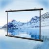 SXYHCK 60 Inch HD Projector Screen, 70 Inch Manual Pull Down Projection Screen, 4K Movie Widescreen Viewing Home Theater Movie Screens for Indoor Outdoor(60 Inch (16:9)) view 1