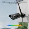 Hiseeu Wireless Security Camera Outdoor, 16CH 5MP WiFi Pro 8-Camera Kit, Wireless Security Camera System, Black Home Safety System, Need Plug-in,Motion, IP66, 3TB Storage, No Monthly Fees view 2