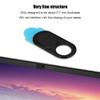 Laptop Camera Cover Slide, 3pcs Metal 0.7 mm Thickness Lens Cap Computer Camera Cover Slide Laptop Camera Cover with Protect Sticker Webcam Cover for Smartphone (Black) view 4