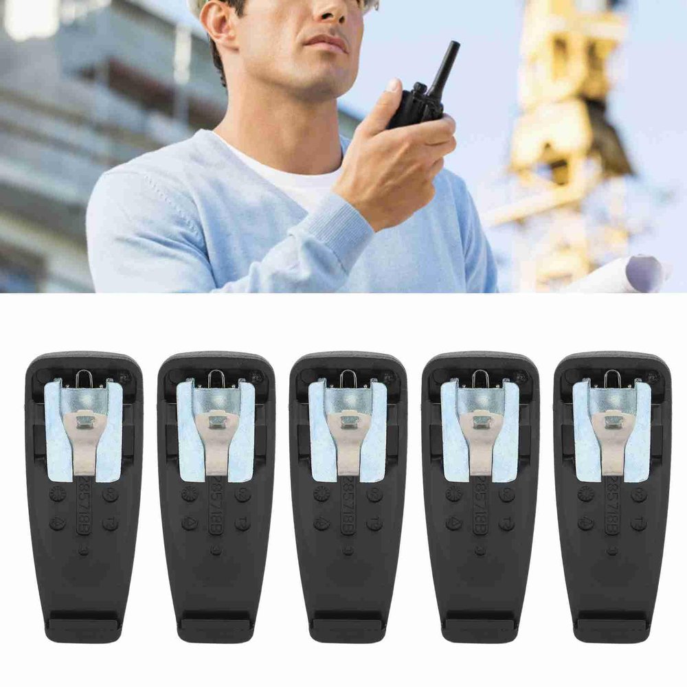 ZJchao Radio Clip, 5pcs Radio Belt Clip Radio Belt Clip Walkie Talkie Belt Clip with Multipurpose Portable Replacement Walkie Talkie Belt Clip for GP2000 GP88S GP328 GP338