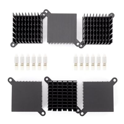 6pcs Aluminum Heatsink Computer PC Cooling Fin Motherboard Chip Cooler Aluminum Heat Sink South Bridge North Bridge Radiator