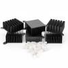 6pcs Aluminum Heatsink Computer PC Cooling Fin Motherboard Chip Cooler Aluminum Heat Sink South Bridge North Bridge Radiator view 3
