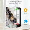 Fintie Case for 7"/6.8" Kindle Paperwhite(12th/11th Generation-2024/2021) and Kindle Colorsoft Signature Edition -Slim Foldable Stand Cover Auto Wake/Sleep for Paperwhite 2024, Cloudy Marble view 3
