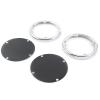 FINMOKAL Chrome & Black Motorcycle Rear Speaker Trim Grill Mesh Covers Compatible with Harley Touring Electra Glide Street Glide Tri Glide FLHTC FLHT FLHX 1996-2013 view 4