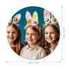 Exquisite Homemade Easter Hat Printed Round Mouse Pad Portable Waterproof Non-Slip Mousepad Rubber Mouse Mat Desk Decor Stuff for Laptop Computer Gaming Office Home view 2