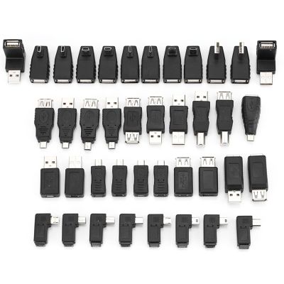 MUNEFE USB 2.0 Adapter, Male to Female Extension Power Data Video Adapter, Male to Female Coupler Connector for Computers, Scanners