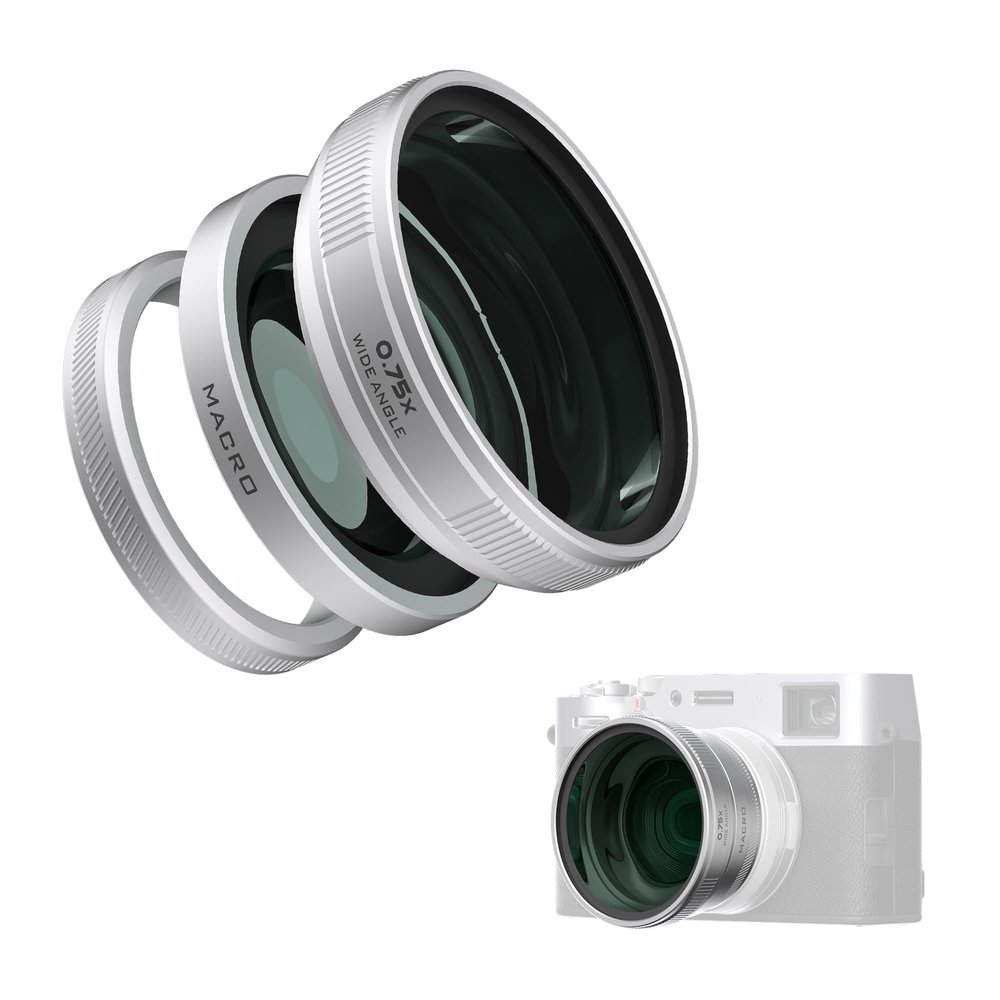 Freewell 2-in-1 Wide Angle & Macro Lens Compatible with Fuji X100VI/X100V Versatile Design & Enhanced Magnification