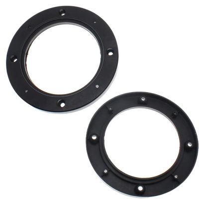 2Pcs 6.5 Inch Universal Fit Car Speaker Spacer, Car Stereo Speaker Spacer, Adaptor Ring Mounting Bracket, for Cars, Trucks, RV, Boats (Black)