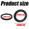 2Pcs 6.5 Inch Universal Fit Car Speaker Spacer, Car Stereo Speaker Spacer, Adaptor Ring Mounting Bracket, for Cars, Trucks, RV, Boats (Black) view 2