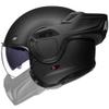 ILM Vintage Full Face Modular Motorcycle Helmet (Matte Black, S) and Bluetooth Headset with Hi-Fi System view 2