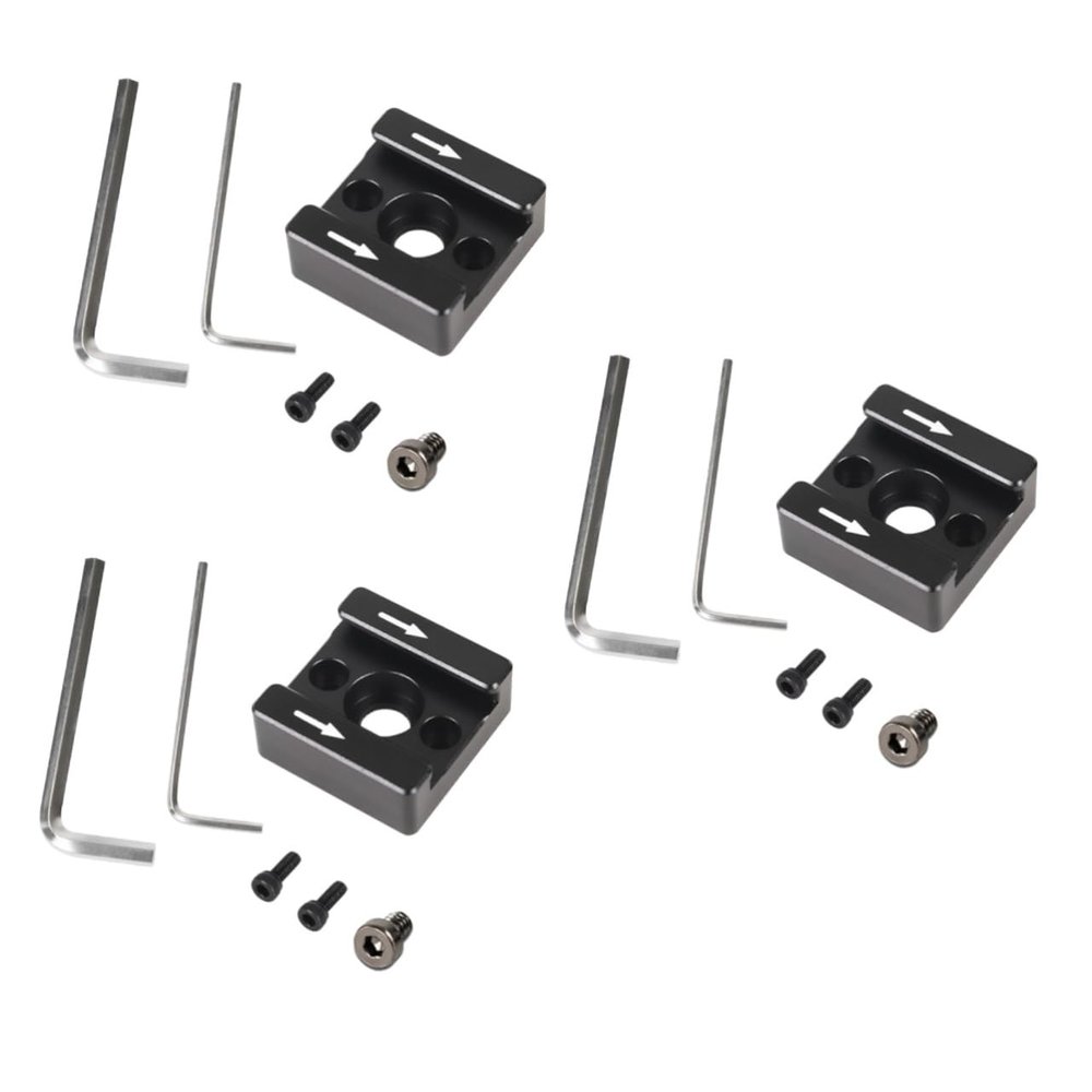 CIYODO 3sets Cold Shoe Bracket for Camera Microphone Led Light Curved Cold Shoe Adapter Non- Pads Compatible Standard Mounts for Video Recording and Photography
