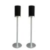 Speaker Stands Compatible with Sony SA-RS5 Home Surround Sound System(only Stand)The Speaker Floor Stand can Hide The Power Cord and is Made of Aluminum Alloy Material (Silver Pair) view 1