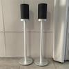 Speaker Stands Compatible with Sony SA-RS5 Home Surround Sound System(only Stand)The Speaker Floor Stand can Hide The Power Cord and is Made of Aluminum Alloy Material (Silver Pair) view 3