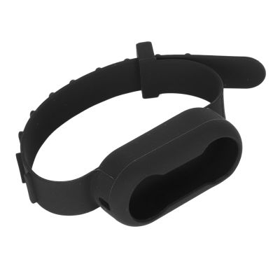 KIMISS Adjustable Silicone Action Camera Wristband for GO3 - Anti Fall, ScratchResistant Sports Camera Sleeve with Wristband (Black)