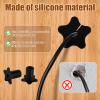 2pcs Wall Hole Cable Routing Kit for Starlink, Wall Grommets for Cables Silicone Cable Feed Pass Through Bushings for 5/8 Inch Cables for Starlink Ethernet Cables (Black) view 4