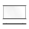 Metal Projector Screen Manual 4:3 16:9 HD Pull Down Projector Screen, Black Retractable Projection Projector Screen Pull Up, Projection DisplayWall/Ceiling Mounted Punch-Free Mobile Projection Screen view 1