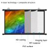 Metal Projector Screen Manual 4:3 16:9 HD Pull Down Projector Screen, Black Retractable Projection Projector Screen Pull Up, Projection DisplayWall/Ceiling Mounted Punch-Free Mobile Projection Screen view 4