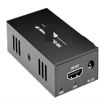 YUANFANNN HDMI Extender HDMI Extender Solve High-Definition Video Signal Long-Distance Transmission Instability for Office Multi-Display Layout Scenario(POE Version,1TX and 1RX)