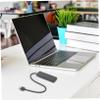 Hoement USB Hub Splitter Adapter Portable Data Dock for Laptop Fast Transfer Compact Design Supports High-Power Devices Compatible with Windows and view 3