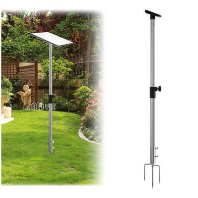 Starlink Mini Ground Pole Mount - Heavy Duty Stainless Steel Ground Stand - Adjustable Height (Up to 4.6ft) - Pipe Adapter Included